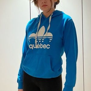 blue adidas quebec hoodie